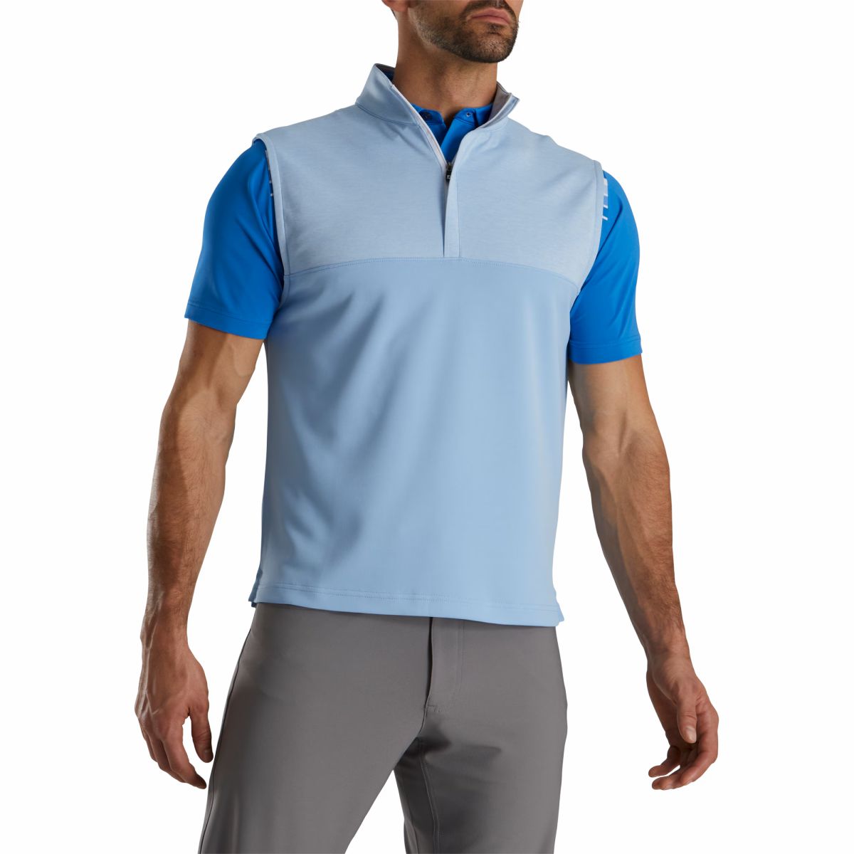 FootJoy Heather Yoke Half-Zip Vest-Previous Season Style