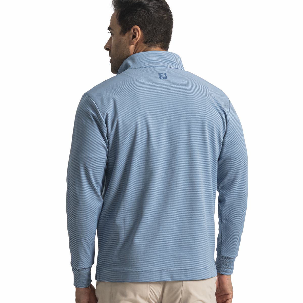 FootJoy Quarter-Zip Ottoman Stripe Knit