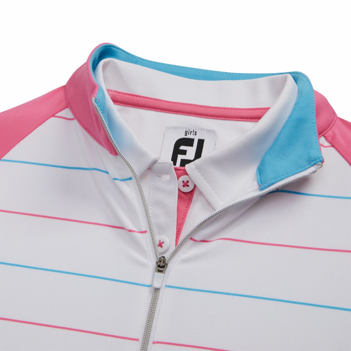FootJoy Full-Zip Stripe Mid-Layer Junior Girl